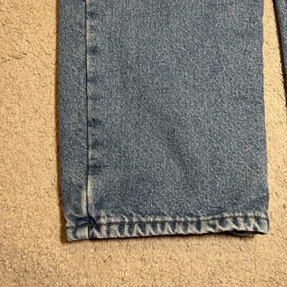 LL L.L. Bean Mens Double L Blue Jeans Fleece Lined 100% Cotton 36W 32L - Picture 6 of 12